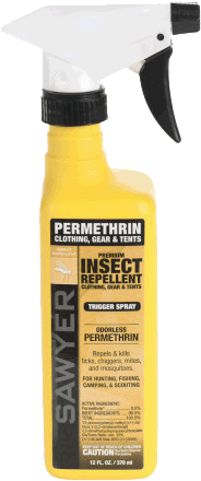 Sawyer Permethrin Tick, chigger, flea repellent
