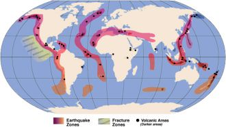 South America Tectonic Plate Tsunami Map