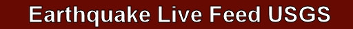 Earthquake Live Feed USGS
